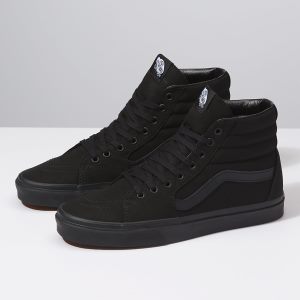 Vans Bayan Spor Ayakkabı Canvas Sk8-Hi Siyah Türkiye | 56918-728